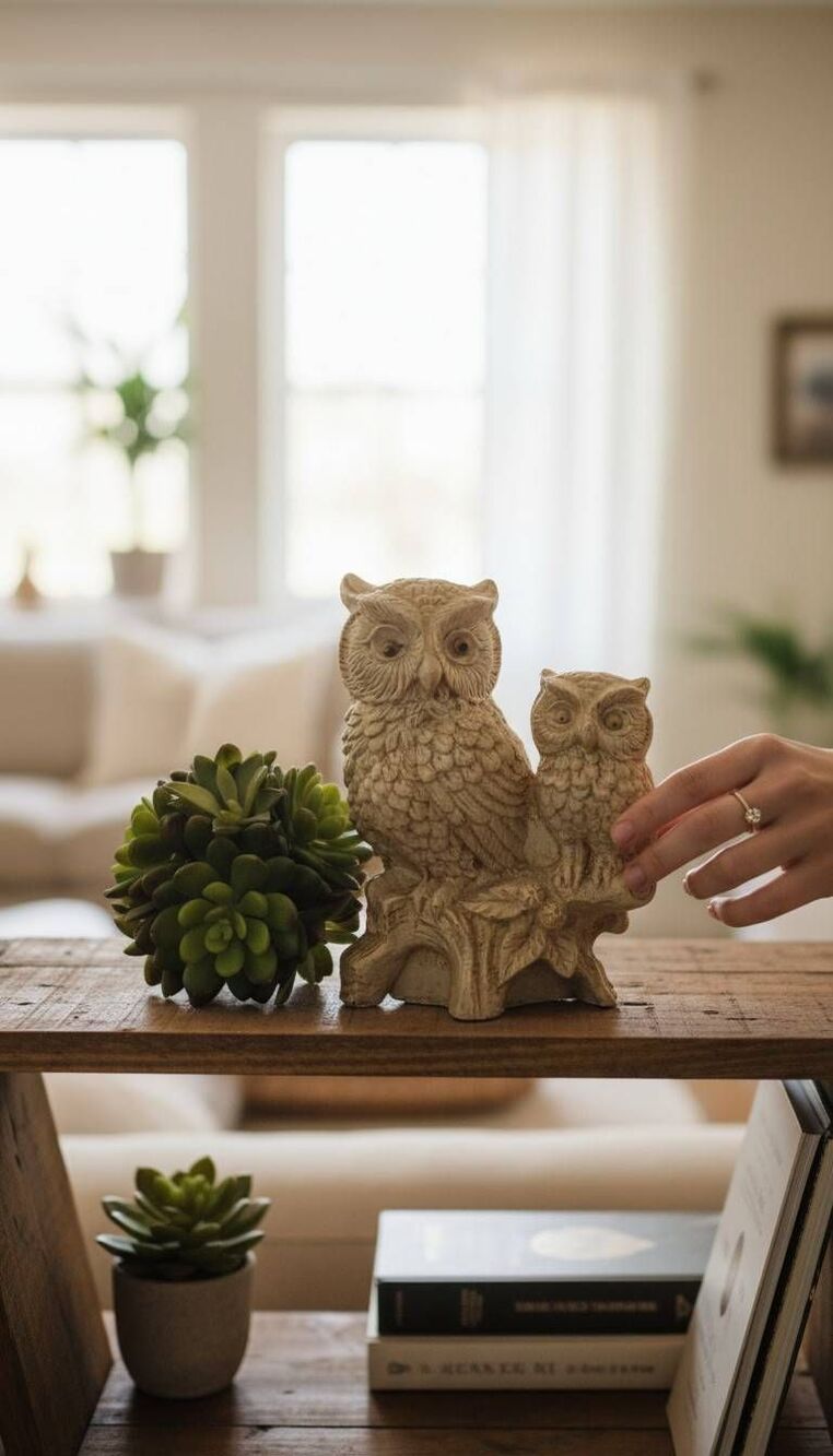 Vintage owl figurine